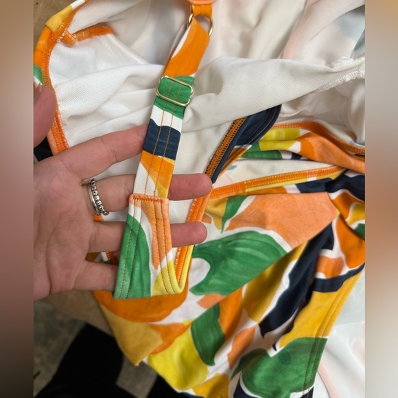 Artesands D/DD underwire one piece Colorful Floral Swimsuit wrap around style - Picture 10 of 14